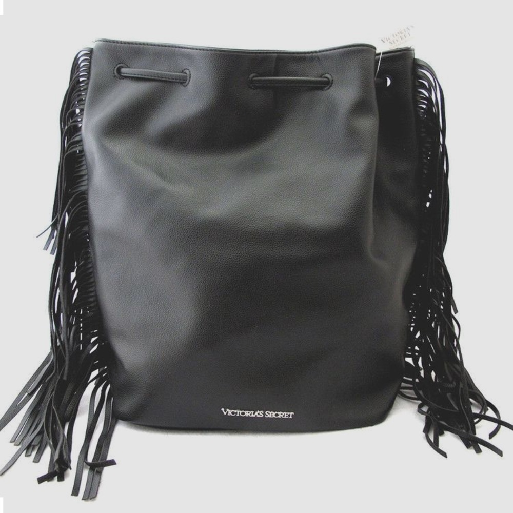 Victoria Secret Fringe Drawstring Backpack - Picture 2 of 7
